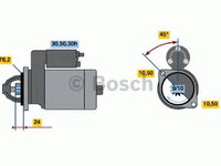 Electromotor BMW Seria 5 (E28) (1980 - 1987) Bosch 0 986 014 840