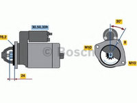 Electromotor BMW Seria 5 (E34) (1987 - 1995) Bosch 0 986 017 110