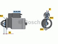 Electromotor BMW Seria 5 (E34) (1987 - 1995) Bosch 0 986 016 920