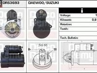 Electromotor CHEVROLET MATIZ M200 M250 DELCOREMY DRS3693