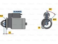 Electromotor CHRYSLER PT CRUISER Cabriolet BOSCH 0986023890