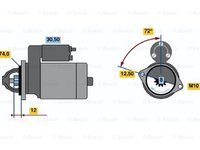 Electromotor CHRYSLER STRATUS Cabriolet JX BOSCH 0986019370