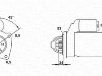 Electromotor CHRYSLER VOYAGER III GS MAGNETI MARELLI 943241008010