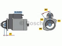 Electromotor CITROËN C4 II (B7) (2009 - 2016) Bosch 0 986 023 580