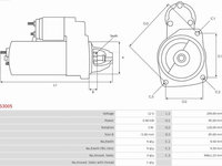 Electromotor CITROEN C3 I (FC_, FN_) Hatchback, 02.2002 - AS-PL S3005