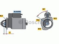 Electromotor CITROEN C4 Grand Picasso I UA BOSCH 0001108400