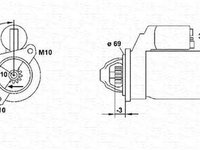 Electromotor CITROEN XM Break Y3 MAGNETI MARELLI 943253101010