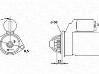 Electromotor CITROEN XSARA cupe N0 MAGNETI MARELLI 943254082010