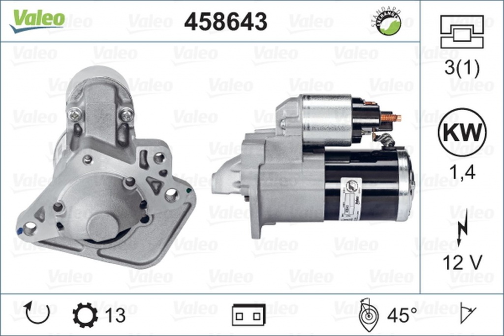Electromotor DACIA LOGAN EXPRESS FS VALEO 458643