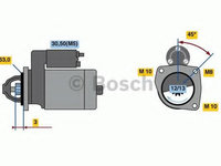 Electromotor DACIA LOGAN (LS_) (2004 - 2016) Bosch 0 986 022 800