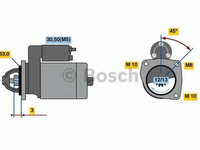 Electromotor DACIA SANDERO (2008 - 2016) Bosch 0 986 022 800
