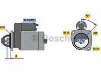 Electromotor DACIA SANDERO BOSCH 0986022800