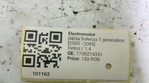 Electromotor - Dacia Solenza 1 generation [20