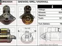 Electromotor DAEWOO LACETTI hatchback KLAN DELCOREMY DRS3554