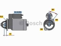 Electromotor DAEWOO MATIZ KLYA BOSCH 0 986 022 101