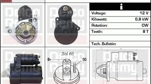 Electromotor DAEWOO MATIZ KLYA DELCOREMY DRS3