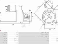 Electromotor DAEWOO NUBIRA (J100) Hatchback, 04.1997 - AS-PL S0259