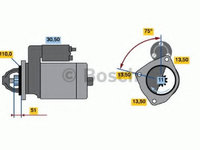 Electromotor DAF 75 (1992 - 1998) Bosch 0 986 017 980