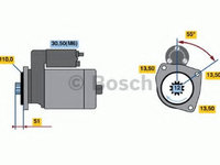 Electromotor DAF XF 95 (2002 - 2006) Bosch 0 986 021 490