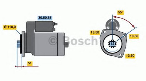 Electromotor DAF XF 95 (2002 - 2006) Bosch 0 