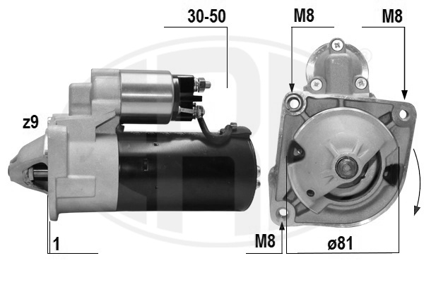 Electromotor ERA CITROËN JUMPER I platou / sasiu (244) 2002-2006 - 220331A
