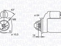 Electromotor FIAT ALBEA 178 MAGNETI MARELLI 063101023010