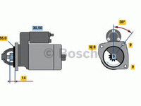 Electromotor FIAT BRAVA (182) (1995 - 2003) Bosch 0 986 017 030