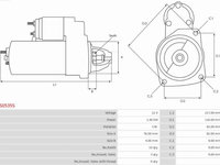 Electromotor FIAT DOBLO (263_) Cargo, 02.2010 - AS-PL S0535S