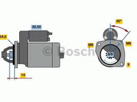 Electromotor FIAT DOBLO microbus (223, 119) (2001 - 2016) Bosch 0 986 019 301