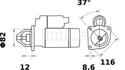 Electromotor FIAT DOBLO microbus 223 119 MAHL