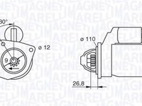 Electromotor FIAT DUCATO caroserie 290 MAGNETI MARELLI 063217154010