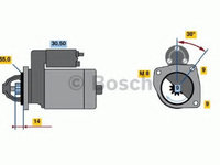 Electromotor FIAT MAREA Weekend (185) (1996 - 2007) Bosch 0 986 017 030