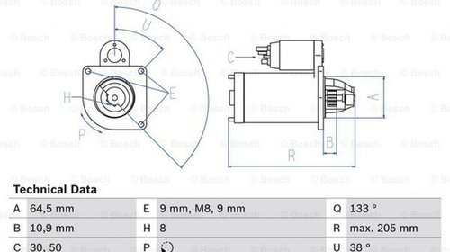 Electromotor FIAT MAREA Weekend 185 BOSCH 098