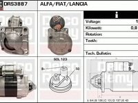 Electromotor FIAT PANDA 169 DELCOREMY DRS3887