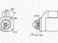 Electromotor FIAT PANDA 169 MAGNETI MARELLI 063101021010