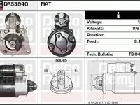 Electromotor FIAT PANDA Van 141 DELCOREMY DRS3940N