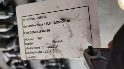 Electromotor Fiat Punto 1.3 M-JET Cod : 51916170