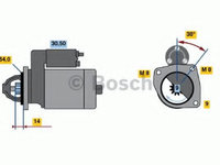Electromotor FIAT PUNTO EVO (199) (2008 - 2016) Bosch 0 986 021 590