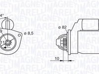 Electromotor FIAT PUNTO Van 188AX MAGNETI MARELLI 063113002010