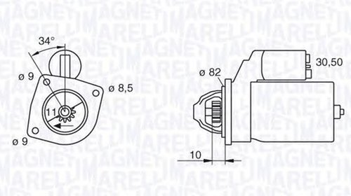 Electromotor FIAT PUNTO Van 188AX MAGNETI MAR