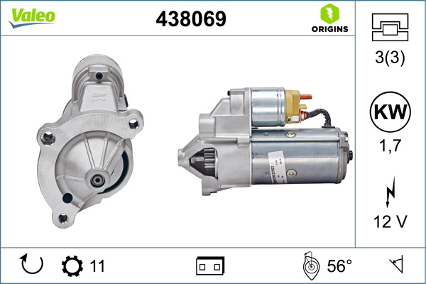Electromotor # Fiat Scudo 2.0 combinato [220p] jtd motorina 109cp/80kw RHZ 1999 2000 2001 2002 2003 2004 2005 2006 # 438069 # VALEO