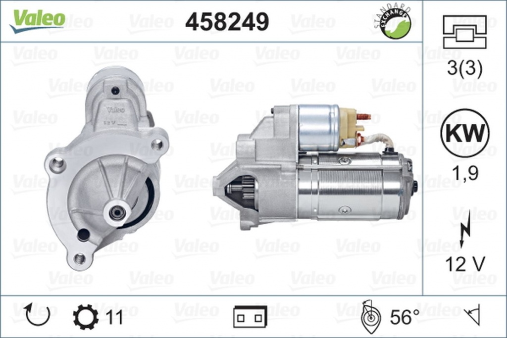 Electromotor FIAT SCUDO platou sasiu 272 270 VALEO 458249