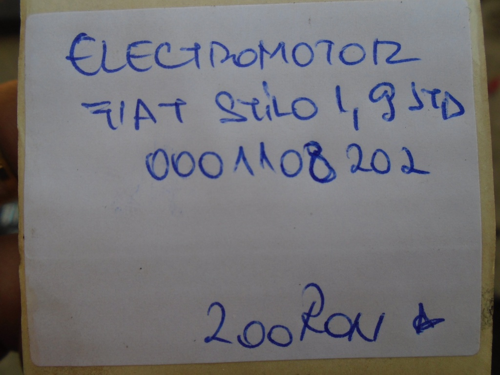 Electromotor fiat stilo 1.9jtd cod 00011