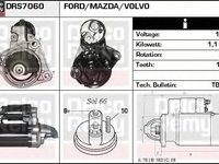 Electromotor FORD C-MAX II DXA CB7 DXA CEU DELCOREMY DRS7060