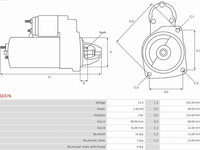 Electromotor FORD CAPRI II (GECP) Compartiment, 02.1974 - 12.1977 AS-PL S0376