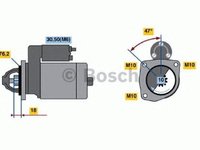 Electromotor FORD ESCORT VI GAL BOSCH 0001110104