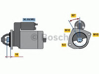 Electromotor FORD FOCUS C-MAX (2003 - 2007) Bosch 0 986 022 131