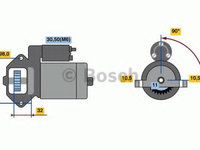 Electromotor FORD GALAXY (2015 - 2016) Bosch 0 986 023 570
