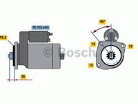 Electromotor FORD GALAXY (WGR) (1995 - 2006) Bosch 0 001 125 035