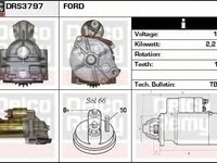 Electromotor FORD MONDEO III B5Y DELCOREMY DRS3797N